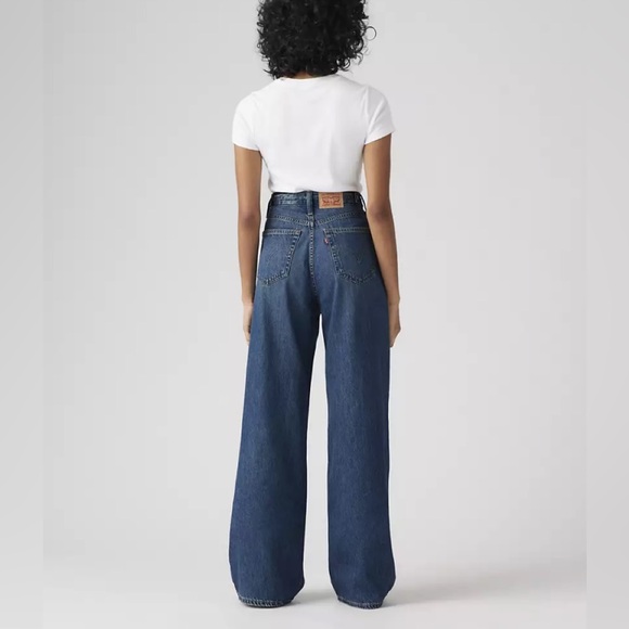 Cinch Baggy Blue Wide-Leg Women Levi’s Jeans - Picture 3 of 13